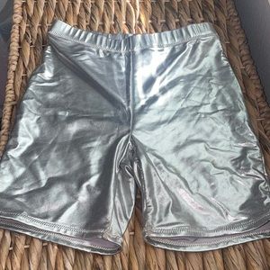 SKIMS Silver Biker Shorts